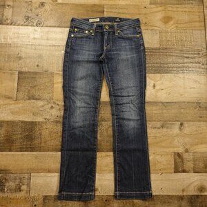 AG Adriano Goldschmied Ballad Slim Boot Ankle Jeans Women’s‎ 25R Blue Denim
